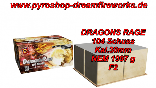Dragons Rage Verbund Feuerwerk Premium Feuerwerk