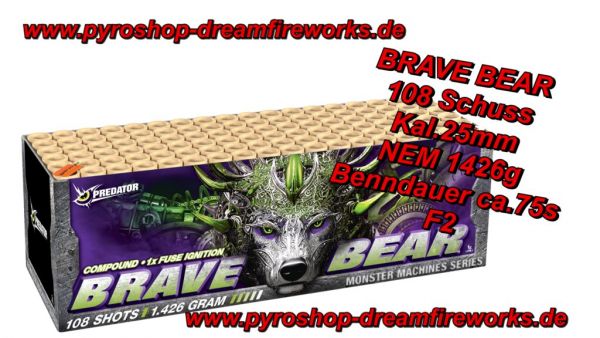 BREAVE BEAR Premium FEUERWERK Neuheit 2024